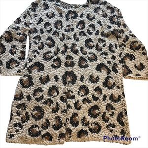 Solitaire XL Jaguar Long Sleeve Sweater big cat